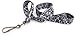 Black and White Damask - Ultra Soft Neck Lanyard for Professional Wardrobe Badge ID