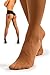 sofsy Tan Lingerie Stockings | Sheer Thigh High Stockings | Nylons for Women - Tan M [Made in Italy]