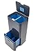 Joseph Joseph Intelligent Waste Totem Recycle Bin Separation Unit, 15 gallon / 58 liter, Graphite