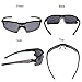 Duduma Polarized Casual Sports Sunglasses for Baseball Cycling Fishing Golf Tr46 Unbreakable Multicolor Frame (Black Frame with Black Lens(Grey Nose pad))