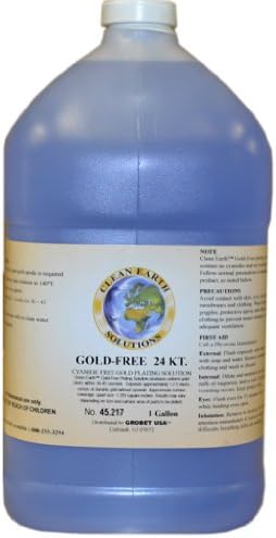 Clean Earth Plating Glo Free Gold Plating Solution 24K Gallon