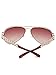 GUESS Factory Women's Chain-Link Aviator Sunglasses