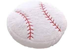 OPHRBU Baseball Sports Pillow Fluffy Soft Throw Pillow Toy ，14" Durable Sport Baseball Plush Toys,Plush Toys Gift for Kids Boy Girls Children Room Decoration