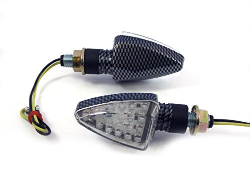 Ediors 4 x Motorcycle Indicators Amber Turn Signal 18 LED light for YAMAHA MT01 MT 03 TDM900 FZ1 FZ6 YBR XJ6 FZ Suzuki Dr DRZ DR350 350 650 400 DL DRZ400 Kawasaki Ninja ZX6 ZX6R ZX7 ZX9 ZX9R 047 Honda CB CBR cbr600 rr f2 f4 600 400 929 954 1000 cbr1000 KTM Buell 1125R 1125CR 09