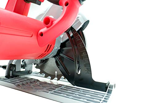 Kreissäge 1500W 4700 RPM Handkreissäge mit Laserführung SCHEIBENSÄGE HurthAG CS-1820 HANDSÄGE +2 SCHEIBEN 185 mm 24T+60T… – Bild 7