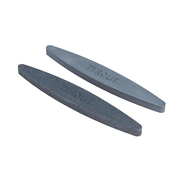 TYROLIT LIFE Keramik-Wetzstein fÃ¼r scharfe Messer (2 StÃ¼ck) â KÃ¶rnung 100 & 240 â Abziehstein fÃ¼r Sense, Gartenschere, Axt und RasenmÃ¤hermesser – Bild 3