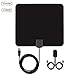 ANDEX HDTV Antenna 50 Miles Digital Long Range 1080P Indoor Digital TV HD Antenna With Detachable Amplifier Signal Booster Upgraded Version-13.1 ft Coax Cable USB Powered Amplified Antenna