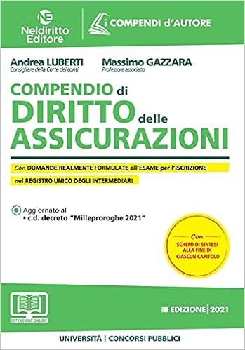 Compendio di diritto delle assicurazioni. Compendio di diritto delle assicurazioni.