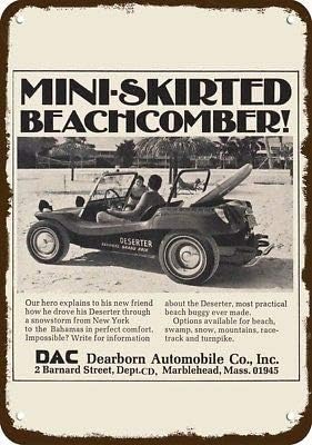 Laptopo 1969 DESERTER DUNE BUGGY BEACH SAND Vintage Look METAL SIGN- DEARBORN AUTO DAC