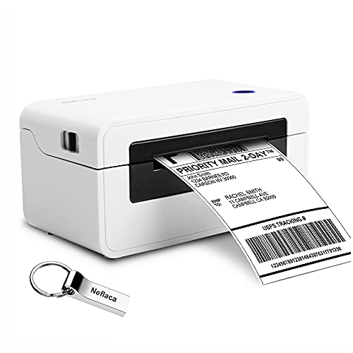 NefLaca Wireless Thermal Label Printer 4x6, Pocket Printer Portable