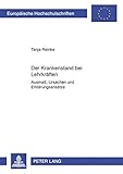 Image de Der Krankenstand bei Lehrkräften: Ausmaß, Ursachen und Erklärungsansätze (Europäische Hochschulschriften / European University Studies / Publicat