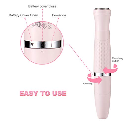 Bikini Trimmer for Women, 3 in 1 Electric Ladies Shaver Facial Hair Painless Removal Eyebrow Trimmer Waterproof Razor