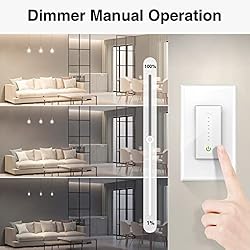 OHMAX Smart Dimmer Switch Compatible with Alexa and