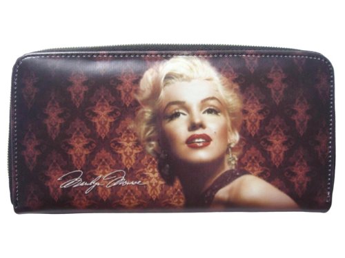 Marilyn Monroe Rare Retro Signature ID Holder Travel Zip Around Wallet