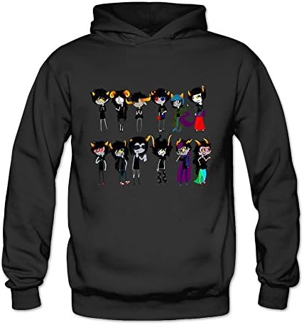 Women's Homestuck 12 Trolls Mspaint Adventures Hoodie XXL Black