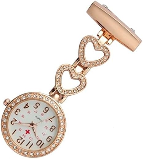 SENCEE Moda Precioso Lindo Reloj de Enfermera de Cuarzo Enfermera Doctor Paramédico Túnica Broche Fob Reloj Médico Variedad