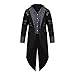 Spooktacular Creations Gothic Steampunk Vintage Tailcoat Victorian Discoverer Halloween Costume for Men (Medium)