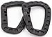 LeBeila Plastic Carabiner Clips - 2 Polymer D-Ring Keychain Tactical Backpack Quickdraw