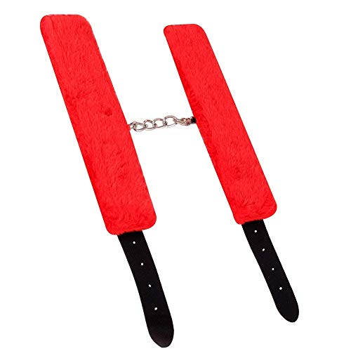 Aomeiter Handcuffs, Leather Handcuff Soft Handcuffs Comfortable Wrist and Ankle Cuffs
