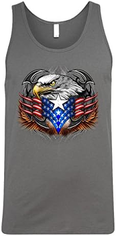 American Eagle USA Patriotic Independence Mens Tank Top 2XL Charcoal