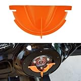 Rebacker Motorcycle Primary Case Plastics Primary Oil Fill Funnel for Harley Touring Trike Models 2006-2017 Dyna 2007-2018 Softail,Orange
