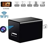 Hidden Spy Camera-1080P HD Baby Camera- Home Covert Surveillance Cam -WiFi Wall Charger Spy Camera- Mini USB  Nanny Cam  -Motion Detection Alert  - Live Remote Video Viewing with Phone APP