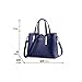 Fashion Road PU Leather Womens Shoulder Bags Top-Handle Handbag Tote Purse Bag Royal Blue