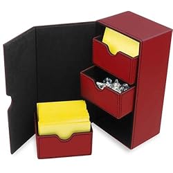 BCW Deck Vault-LX 200 - Red | Premium Card Deck Box