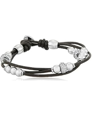 Rondel Leather Wrist Wrap Bracelet