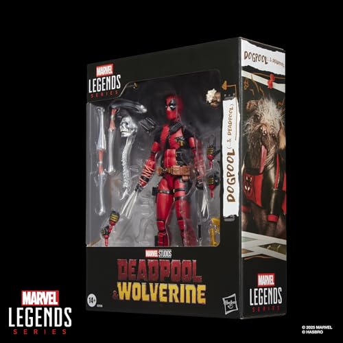 Marvel Legends Series, Dogpool y Deadpool, Deadpool & Wolverine de Marvel Studios, Figuras coleccionables a Escala de 15 cm inspiradas en la película