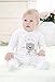 Babe Maps Unisex Baby's Long Sleeve Footie 100% Cotton