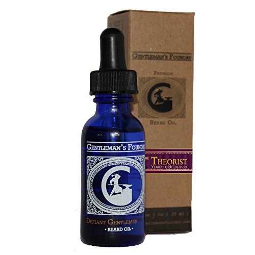 Gentleman's Foundry Beard & Moustache Oil Growth Natural Balm With Cedar & Geranium - Skin Care Conditioner & Softener For Men - Beard Moisturizer Grooming Oil