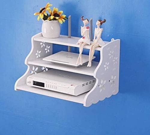 Wooden Wall Shelf Wooden Wall Shelf (Number of Shelves - 3, White)