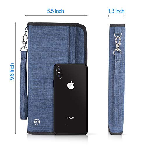 Vemingo Family Passport Holder RFIDBlocking Travel Wallet Ticket