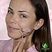 Anti Aging Facial Massage Therapy Kit – 3pc Genuine Pink Rose Quartz Dual Sided Face Roller Facial Massager Tool Set with Silicone Cleansing Brush & Pouch by SilverDel