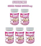 5x Supreme Gluta White 1500000 Mg. Grape Seed Extract, Co-enzyme Q10 (1 Bottle =30 Softgels)