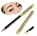 HENGSONG Pro Beauty Longlasting Eyeliner Eyebrow Pencil with Brush Make Up (dark coffee)