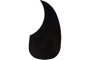 Musiclily Oversize Acoustic Guitar Self-adhesive Pickguard for Martin D28 Style guitar, Black