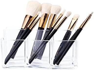 Makeup Brush Holder Organizer, Cosmetic Organizer for Vanity Cabinet to Hold Makeup Brushes by FiveMax (6 Slot)