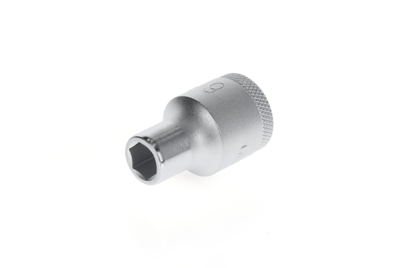 GEDORE Socket, 1/2" 12.5 mm drive, Hexagonal, 9 mm width, Tool, 19 9, Chrome-plated steel