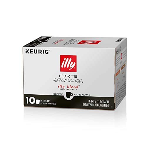 illy Forte K Cup Coffee Pod, Bold and Intense, Extra Dark Roast Coffee