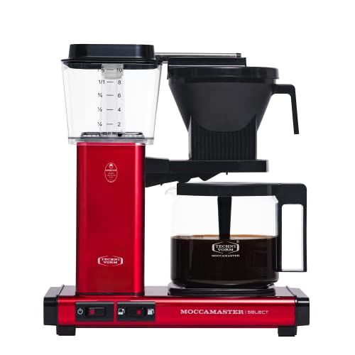Moccamaster 53990 Rouge Métallique Cafetière, 1520 W, 1.25 Liters