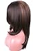 Colodo Brown Synthetic Lace Front Wigs Natural Wigs with Free L Part Wig Cap For Hair Replacement 18 Inches