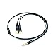Hiyip 3.5mm connector 1 male to 2 female extension cable for iphone, ipad, samsung, htc, MP3 and speakers