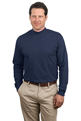 Port & Company Men's Mock Turtleneck - XXX-Large - Navy