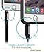 FosPower Audio Cable 15 FT (2 Pack), Stereo Audio 3.5mm Auxiliary Short Cord Male to Male Aux Cable for Car, Apple iPhone, iPod, iPad, Samsung Galaxy, HTC, LG, Google Pixel, Tablet & More