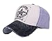 Home Prefer Five Star Vintage Patchwork Adjustable Twill Cotton Super Cool Summer Outdoor Baseball Cap Black/Light Gray