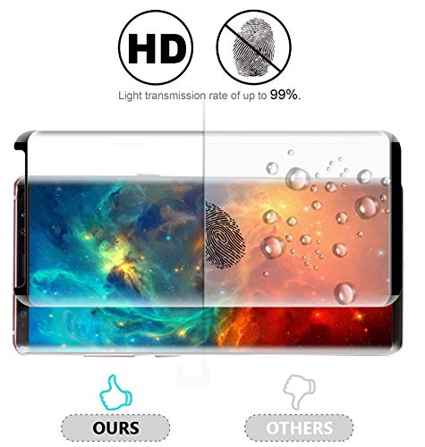 image for my-handy-design [2 Pack] Galaxy Note 9 Screen Protector, 3D Curve Edge