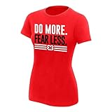 WWE Nikki Bella Do More, Fear Less Women's T-Shirt Red Small