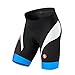 Eco-daily Men's Cycling Shorts Padded Bicycle Riding Half Pants Bike Biking Cycle Tights Black-Blue